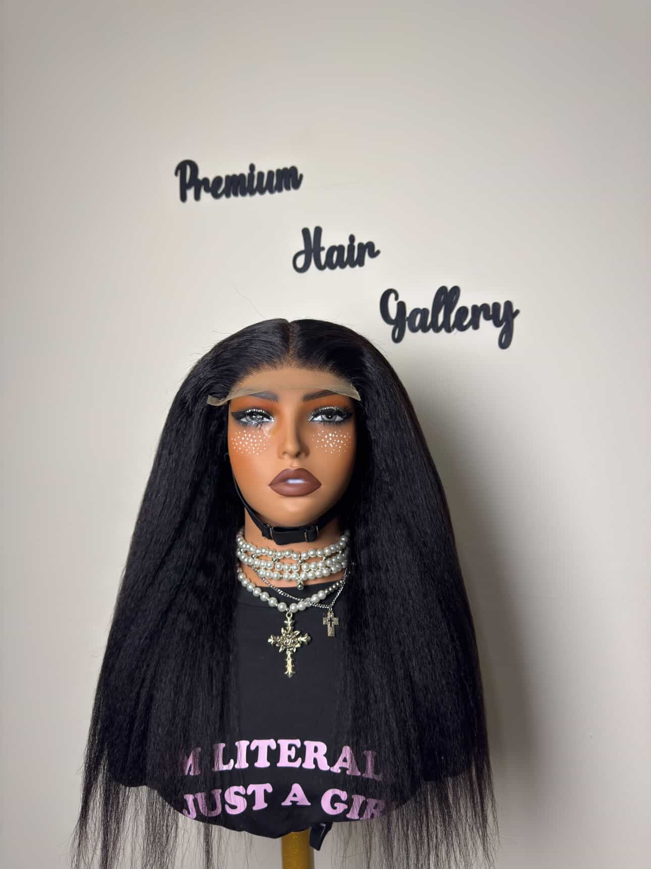 Kinky straight wig (22 inches)