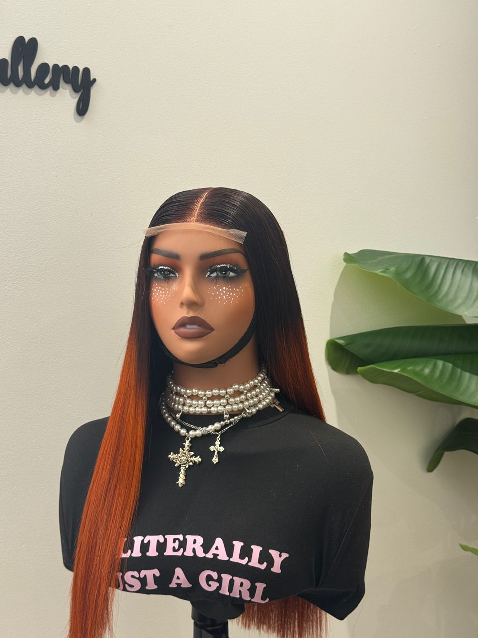 Wig Ombré Orange (18 inches)