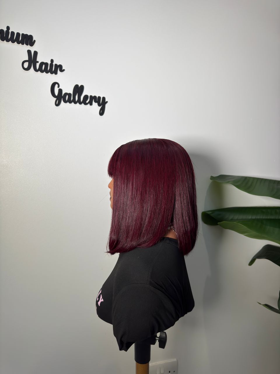Wig Tola fringe bob(Burgundy)