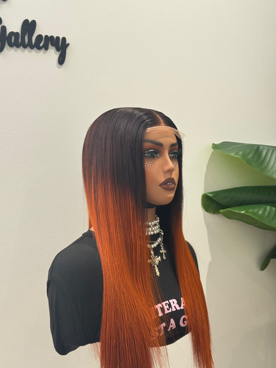Wig Ombré Orange (18 inches)
