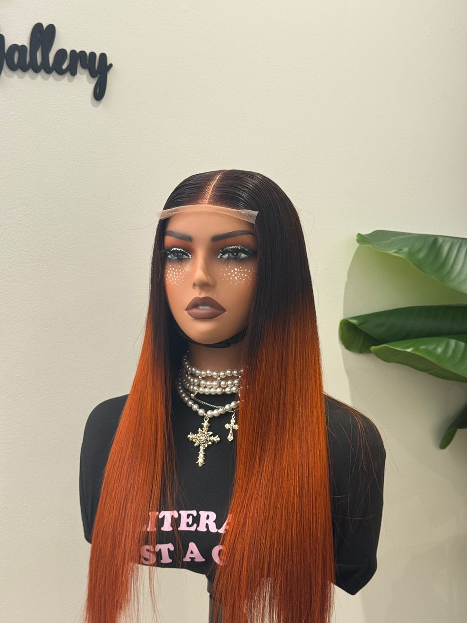Wig Ombré Orange (18 inches)